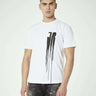 JOHN RICHMOND-T-shirt Over con Stampa Fronte Retro Bianco-TRYME Shop