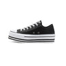 CONVERSE-Chuck Taylor All Star Platform Low in Pelle - Nero-TRYME Shop