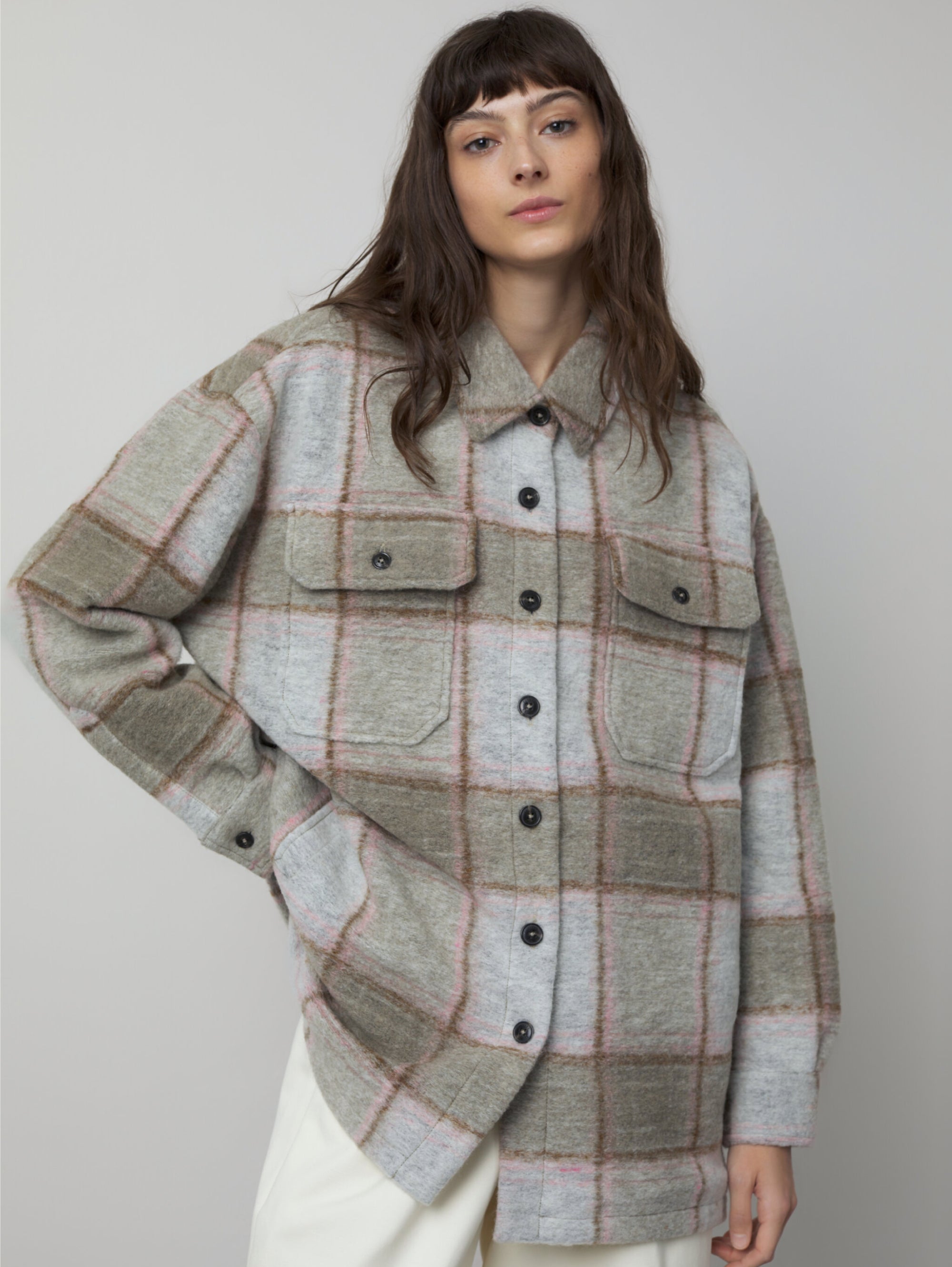 CLOSED-Overshirt Check Multicolor-TRYME Shop