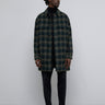 CLOSED-Cappotto Overshirt Check Verde-TRYME Shop