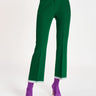 ESSENTIEL ANTWERP-Pantaloni con Orlo a Contrasto Verde-TRYME Shop