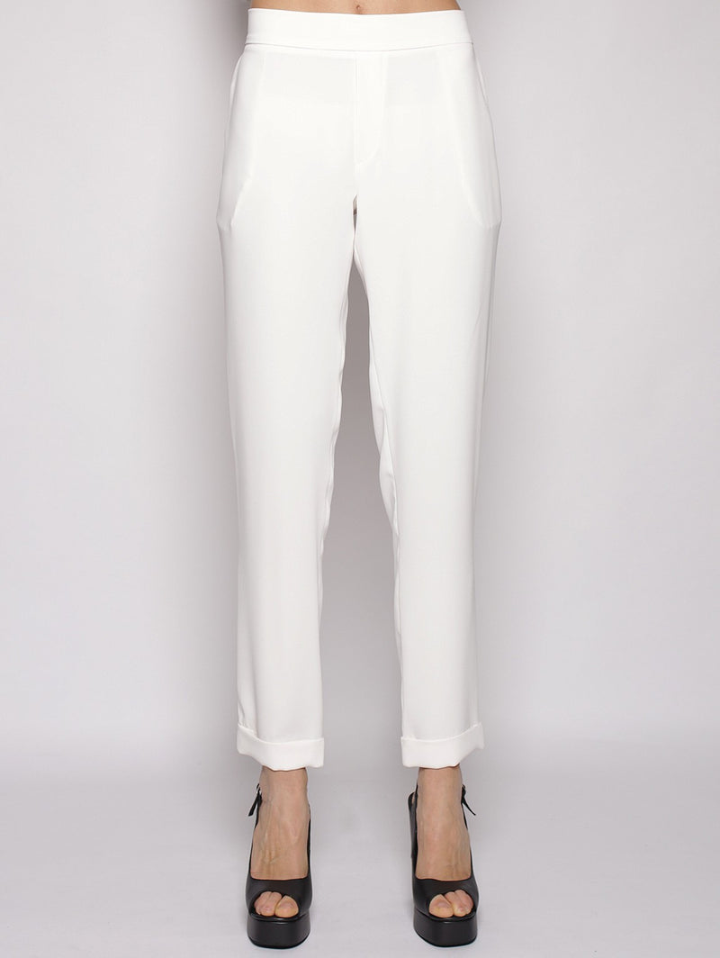 P.A.R.O.S.H.-Pantalone Pantera Bianco-TRYME Shop