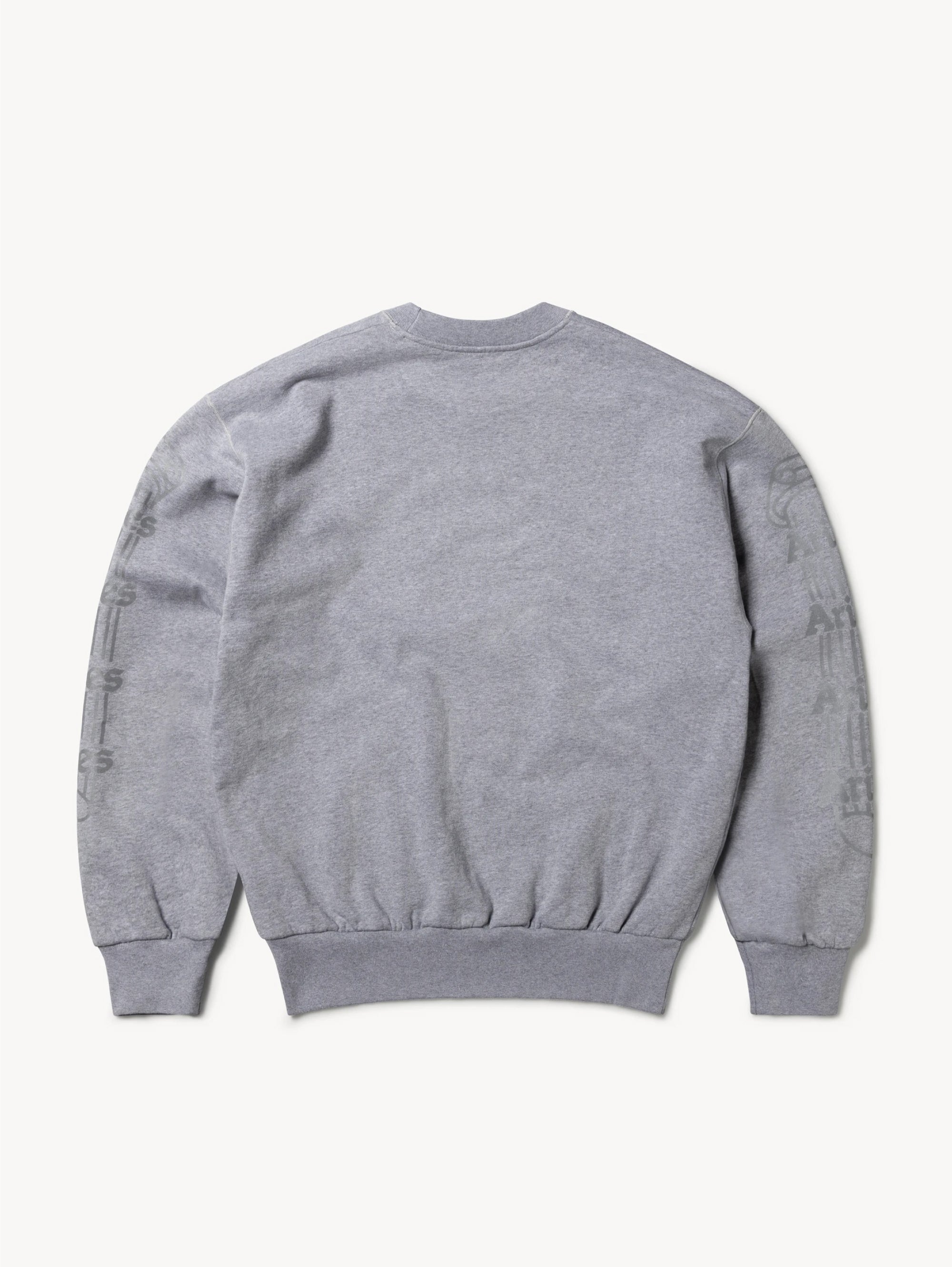 Crewneck Sweatshirt with Gray Reflective Logo