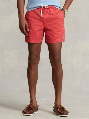 Baumwollshorts mit Kordel Rot