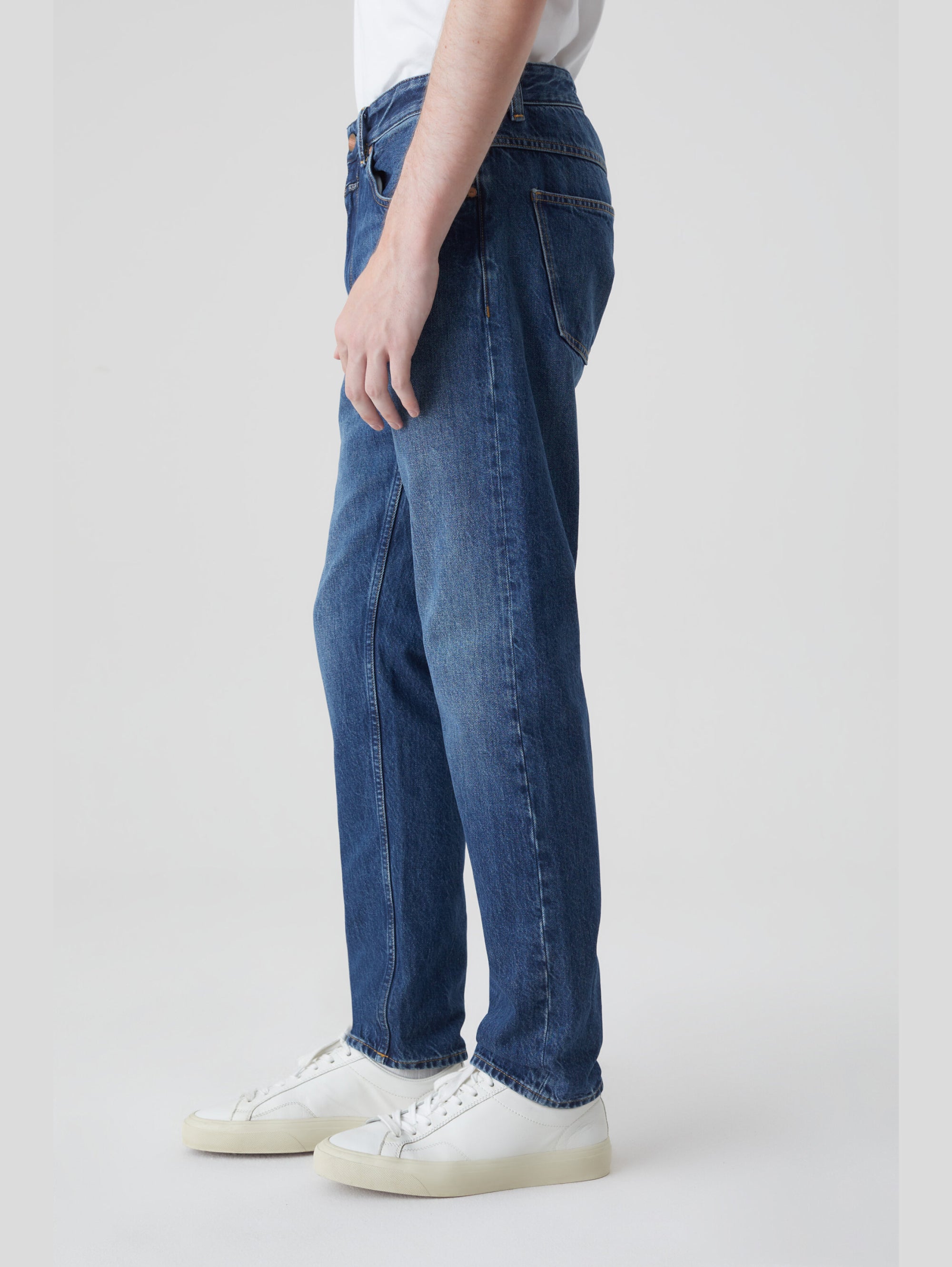 Blaue Jeans aus Bio-Baumwolle
