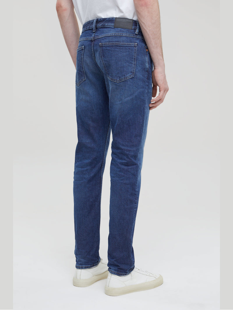 Jeans Slim in Cotone Organico Blu