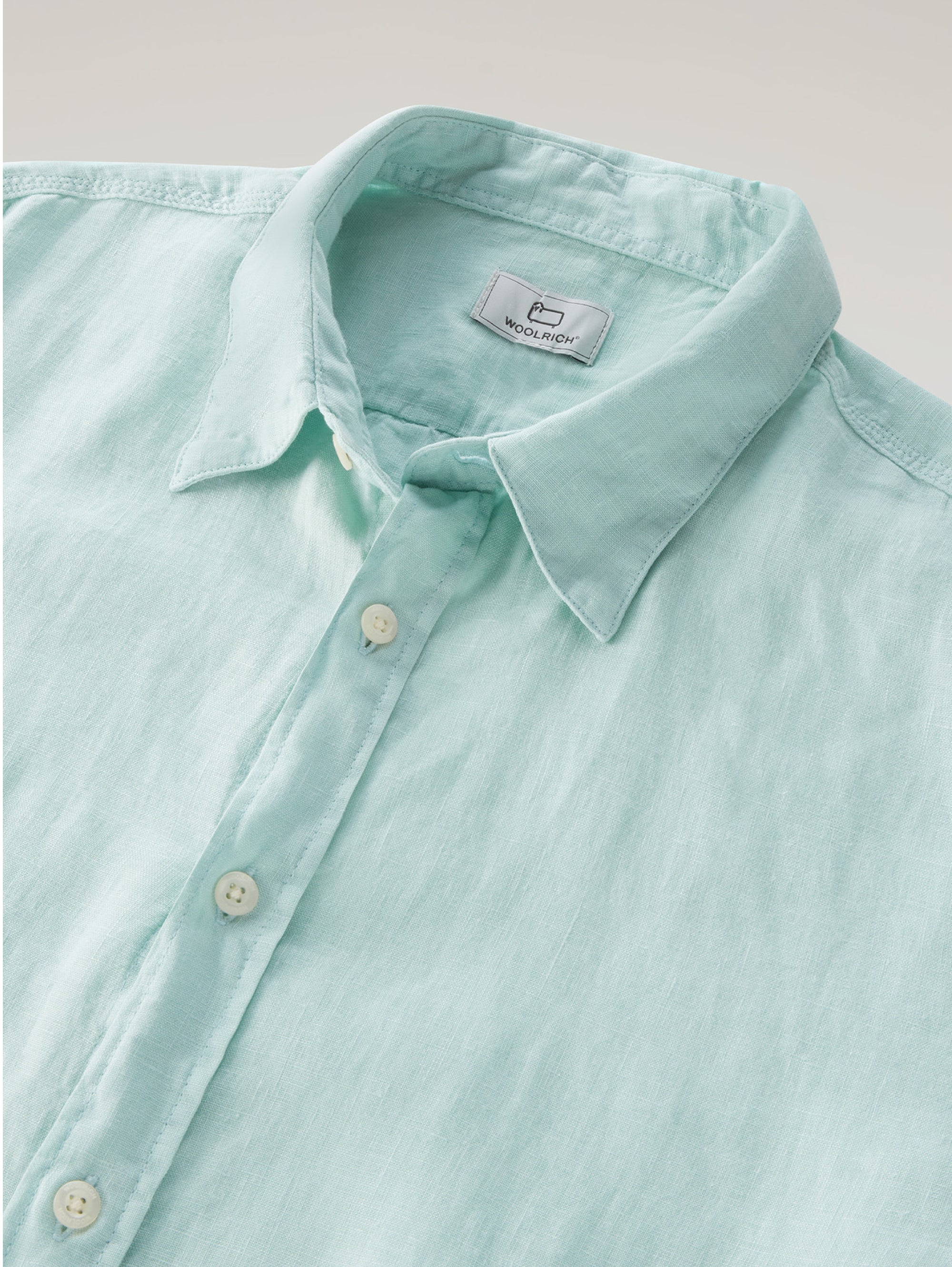 Shirt with Green Classic Collar