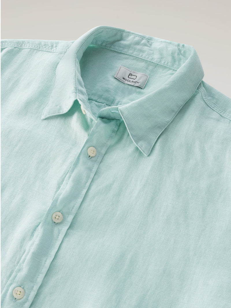 Camicia con Colletto Classico Verde