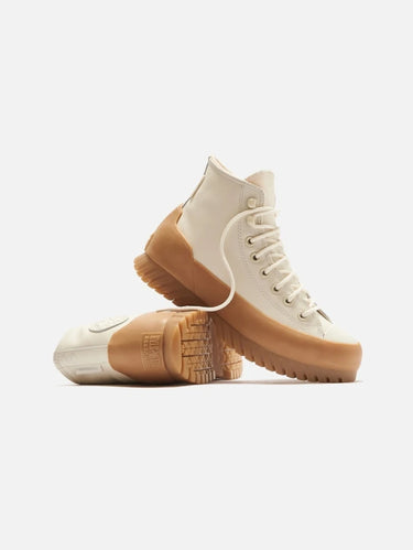 Beige Waterdichte Leren Sneakers