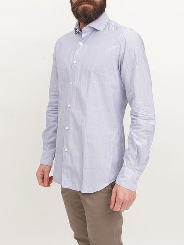 XACUS - Camicia in armaturato misto lino - Mod.767 POLVERE-Camicie-Xacus-TRYME Shop