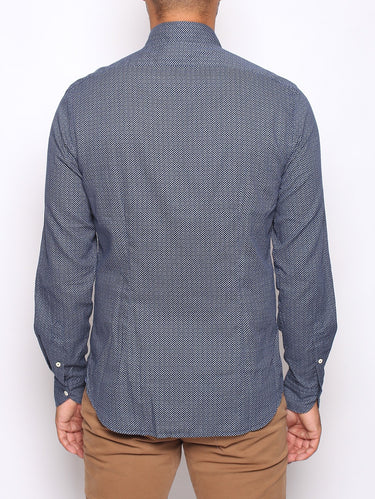 XACUS - Camicia in Mussola fantasia - Mod. 767 NAVY-Camicie-Xacus-TRYME Shop