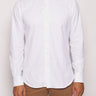 XACUS-Camicia in Twill Lavato Bianco-TRYME Shop