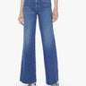 MOTHER-Jeans a Zampa con Orlo Sfrangiato Blu-TRYME Shop